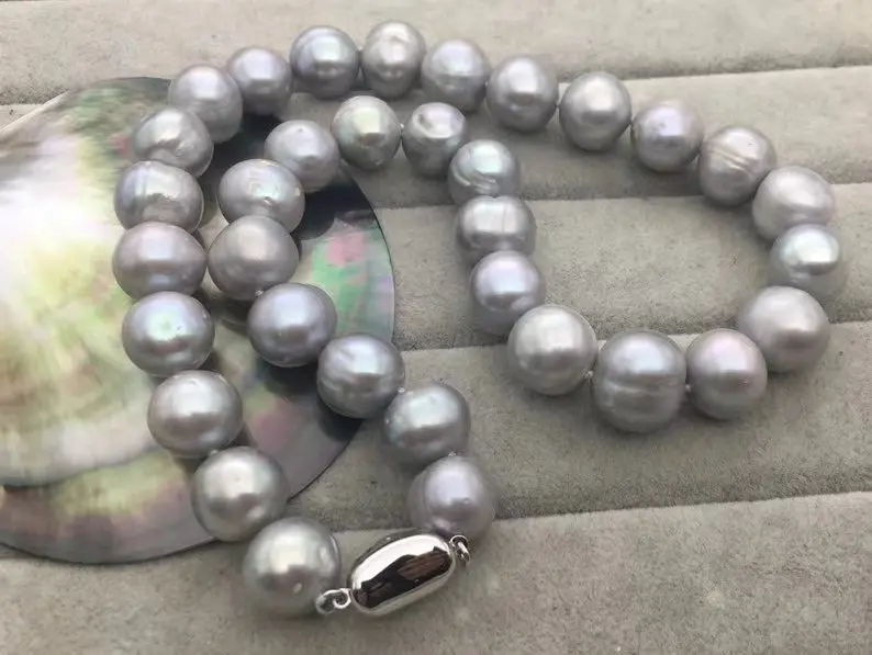 灰色淡水珍珠項鍊